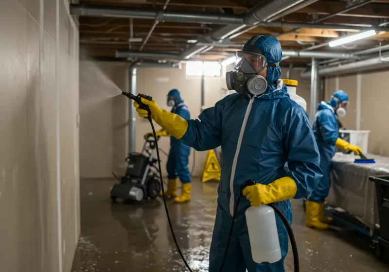 Basement Sanitization and Antimicrobial Treatment process in Park County, MT